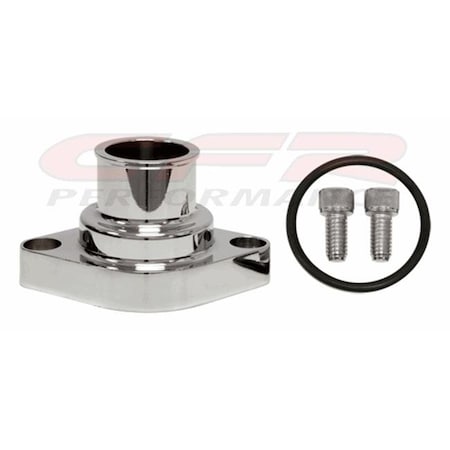 Cfr Performance CFR HZ-6002-C Chevy Small Block-Big Block Aluminum Straight Water Neck, Chrome HZ-6002-C